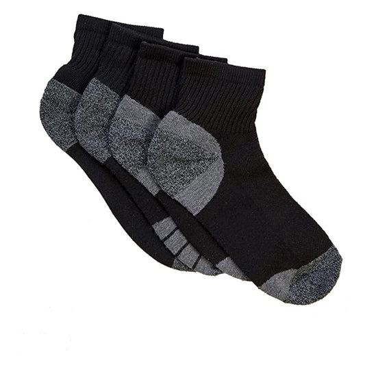 Men's ANKLE SOCKS, Pack of 4, Antimicrobial Antibacterial Athletic Sports Walking Hiking Socks